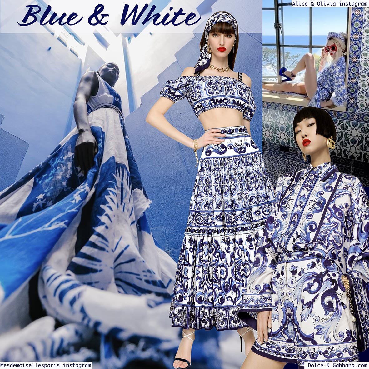 Blue & White